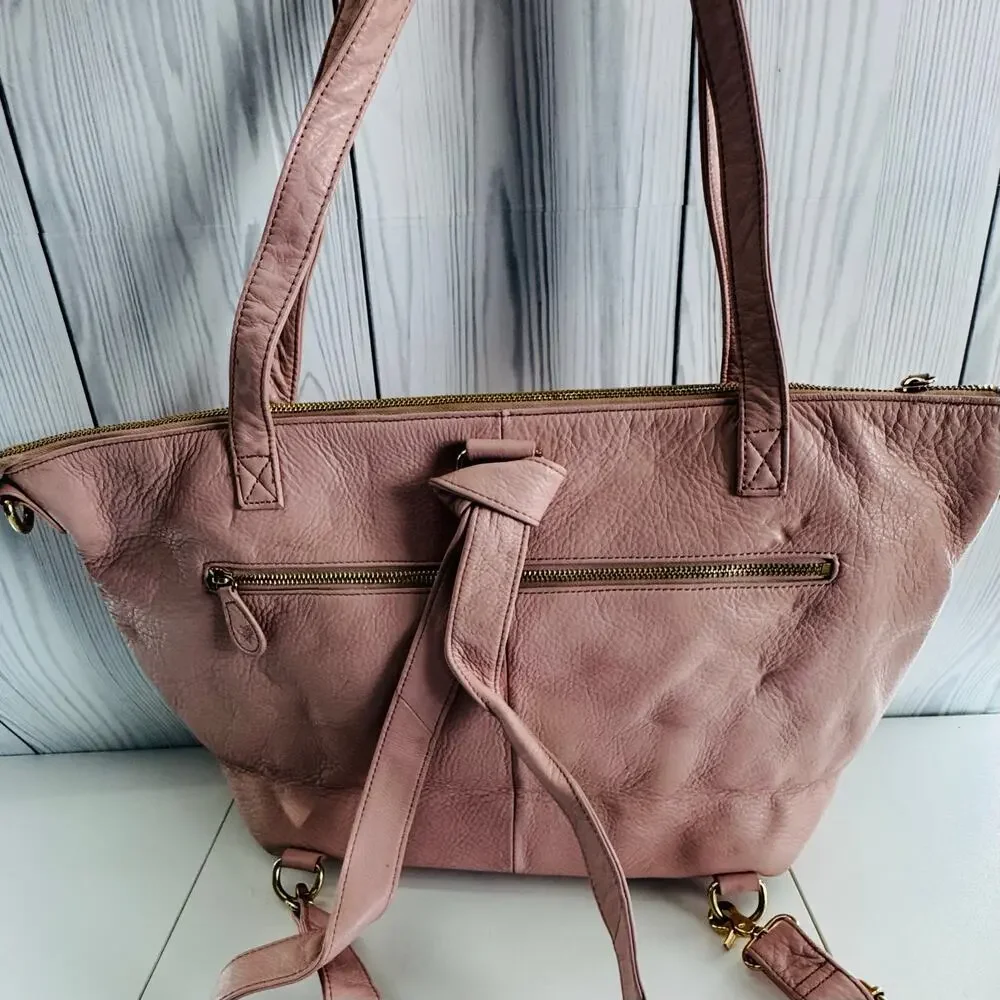HTF Lily Jade Blush Lorie Diaper Bag Backpack Purse Tote ((READ)
